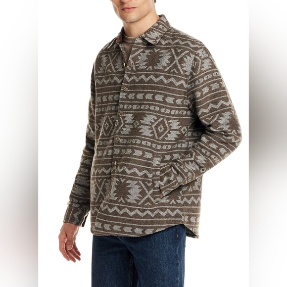 Weatherproof Men's Geometric Shacket - Picture 5 of 6